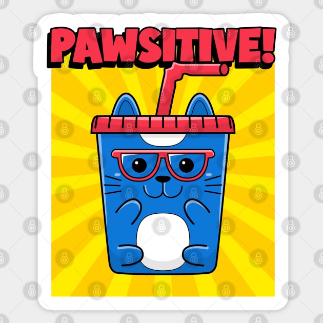 Pawsitive! Sticker by ArtsyStone